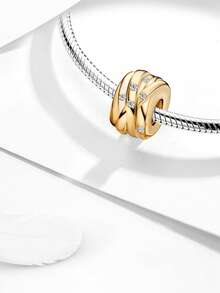 1pc Fashion Shiny Exquisite Pendant Bead, Suitable For Women's Bracelet, Bangle DIY Jewelry Making And Daily Outfit Accessories, Suitable For Girls To Wear - Multicolor - View 5