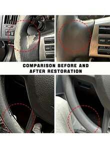 1 Set Car Scratch Repair Paste - Interior & Plastic Polishing, Tire Blackening Paste, Restore Gloss, Includes Polishing Sponge - A - View 6
