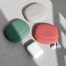 Silicone Soft Shell Earphone Storage Bag, Earbud Storage Pouch, Travel Essential, Travel Accessory, Charger Storage Bag, Office Essential, Data Cable Storage Bag, Electronic Cable Organizer, Lightweight, Large Capacity, Portable Accessory - Multicolor - View 1