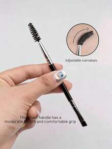 2/6pcs Dual-Ended Multi-Function Eye Makeup Brushes, Eyeliner Brush, Eyebrow Brush, Eyelash Brush, Eye-Specific Makeup Brushes, Travel Essential, Easy To Carry - Black - View 5