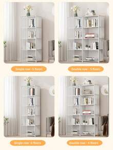 1pc Closet;Portable Closet,Closet Organizer,Fall Decor Home Multi-Functional,Small To Medium Size,Cube Bookshelf,Wardrobe,31.5 Inches/15.7 Inches Wide,Storage Rack,Shoe Rack,Freestanding Display,Free Assembly,Floor-Standing Storage Rack,With Curtain,Book Storage Cabinet,Bedroom Living Room Home,Suitable For Indoor Storage,Bedroom,Kitchen,Living Room,Study,Office Storage,Holiday Storage,Holiday Gift,Christmas Gift - Multicolor - View 6