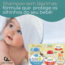 Kit Banho Bebê Shampoo Condicionador Colônia Infantil Sem Lágrimas Hipoalergênico Vegano Extrato Algodão - Damasco - Visão 5