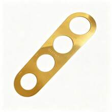 Stainless Steel 4-Hole Pasta Portion Control Tool, Laser Engraved Spaghetti Measurer For 1-4 Servings, Durable One-Piece Easy Clean Kitchen Gadget For Home, Restaurant & Diet, Silver & Gold - Gold - View 9