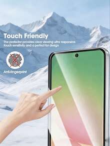 4 buah Pelindung Layar Kaca Tempered Transparan Definisi Tinggi, Kompatibel dengan Galaxy S26 S25 S24/ 17 16/ 17T/Poco/15c Note 15, Perlindungan Penuh, Kekerasan 9H, Anti Sidik Jari - Clear - View 8