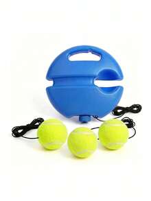 Adult Beginner Tennis Training Equipment, Tennis Ball With Elastic Cord, No Hook, Outdoor Single Person Tennis Training, Sand/Stone/Water Fillable Base For Stable Ground Without Movement, Holiday Gift For Friends And Lovers - Multicolor - View 8