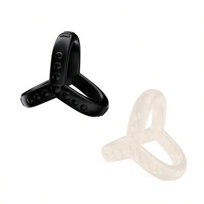 1 Piece Penis Ring, Black Silicone Penis Ring, Glow-In-The-Dark Penis Ring, Soft And Flexible Ring, Triangle Ring, Adult Sex Toy