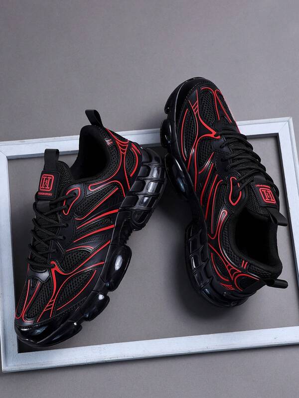 Men's Sports Shoes, Casual Running Shoes, Jogging Shoes, Walking Shoes, Low-Top Fashion Gradient Color Sports Shoes, Tennis Streetwear