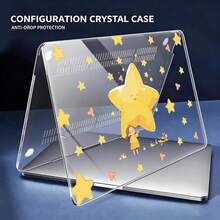 2-Piece Transparent Hard PC Case Compatible With Macbook, Anti-Slip Silicone Feet Hollow Cooling Vents Full Wrap Shockproof Laptop Protect - View 5
