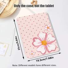 Casing Pelindung Tablet dengan Efek Lukisan Motif Bunga, Polkadot, dan Pola Lainnya, Slot Pena Terintegrasi, Dilengkapi Stand, Kompatibel dengan Honor 8/9/10/X8/X8A/X9/X8Pro/X9Pro dan Model Lainnya/ MatePad SE 11 Inch/MatePad 11 Inch/11.5 Inch, MatePad Pro Apple Generasi ke-10/11 2025 (A16), Galaxy Tab A7/A9 dan Model Populer Lainnya - Gaya 41 - View 2