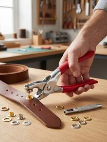 100/202/402pcs 6mm Metal Snap Fastener Pliers Set, Gold And Silver Metal Snap Fastener Set, Fastening Pliers, Sewing Hand Punching Tool Set, Five-Claw Snap Fastener Installation Set, No Snap Rivets, Manual Snap Fastener Pliers, Snap Fasteners, Metal Eyelet Tool Set, Metal Eyelets And Gold - Multiple Styles - View 5