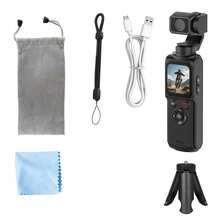 POCKET High-Definition 4K Pocket Action Camera, 330° Automatic Left-Right Tracking Rotating Video Recorder, Equipped With 1.72-Inch Touch High-Definition Display Screen, 12 Million Effective Pixels, WIFI Connection For Instant Photo Sharing, One-Click Rotating Selfie Vlog Camera, 18x Digital Focus, Supports USB Charging, Comes With Tripod, Convenient For Carrying And Use. - 查看 14