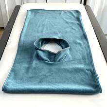 1pc Extra Large Absorbent Face Hole Thickened Massage Bed Sheet Cover, Soft Fiber Material Stain-Resistant Care Pad, Essential For Beauty Salon SPA Health Massage - Multicolor - View 10