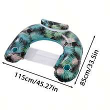 Kursi Santai Kolam Renang Tiup Premium, Pelampung PVC Tahan Lama untuk Dewasa, Dengan 2 Tempat Gelas Pengaman dan Desain Ergonomis Anti Bocor, Cocok untuk Kolam Renang, Danau, dan Penggunaan Musim Panas - MultiWarna - View 6