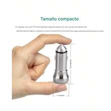 Fast Charging Car Charger With 2 Ports, Micro USB Cable - Light Grey - View 2