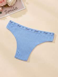 4pcs Plus Size Women's Panties, Macaron Solid Color Girls Underwear, Comfortable Simple Low Waist Triangle Briefs For Daily, Back To School, Commuting - Multicolor - View 6