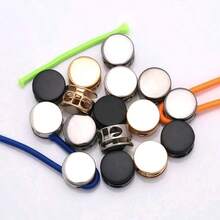 10/20Pcs Round Double Hole Metal Buckle, Hoodie Hat Drawstring Stopper, Adjustable Pig Nose Buckle Accessory, Clothing Elastic Band Tightening Buckle, Backpack Cord Lock, DIY Garment Accessories - Multicolor - View 8