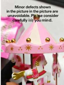 1pc "Castle In The Sky" Rotating Carousel Music Box, Creative Wind-Up Gift, Suitable For Couples, Birthday/Home Decor - A - View 9