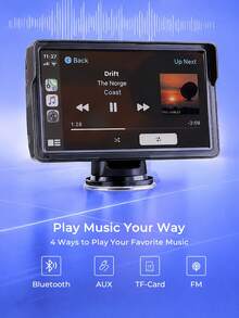 REMAX 7英寸通用车载显示器；内置无线CarPlay和Android Auto；即插即用；车载显示器；触摸屏；快速安装汽车配件；适用于所有车型；汽车零部件；汽车配件；汽车必备 - M15 - 查看 6