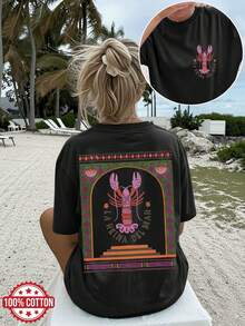 Women T-Shirts - Black - View 1
