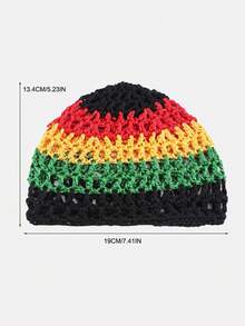 1 pieza Nueva Peluca con Rastas de Jamaica, Unisex Adecuada para Uso Diario y Fiestas - Multicolor - Ver 7