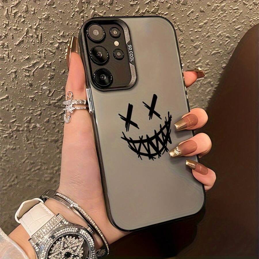 Smiling Demon Phone Case Is Suitable For IPhone 15ProMax/15Pro/15Plus/15/14ProMax/14Pro/14Plus/14/13ProMax/13Pro/13Mini/13/12ProMax/12Pro/12Mini/12/11ProMax/11Pro/11/XR - 透黑 - 查看 1