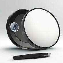 90X Magnifying Makeup Mirror With Strong Suction Cup - High Magnification For Professional Skincare Analysis, Compact Portable Design, Suitable For Home, Salon, Travel Use - Makeup Mirror Beauty Tool - Multicolor - View 12