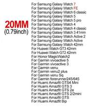20mm 矽膠手錶錶帶，相容 Forerunner 965/265/745/255M、Venu 2、GTR 4/3/2、Color 2/S2/S1、Fossil、Galaxy Watch3 45/46mm、Gear S3 - 20mm - 查看 2