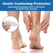 10/20pcs Multi-Shape Hydrocolloid Heel Blister Pads, Invisible Anti-Chafing Foot Patches, Suitable For High Heels And New Shoes, Toe And Heel Cushioning Pads, Waterproof Blister Patches For Daily Wear - One Size Fits All - View 4