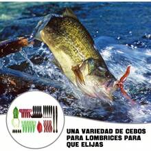 164PCS Kit de Señuelos de Pesca, Señuelos de Pesca para Cebo de Agua Dulce para Lubina, Accesorios de Señuelo, con Caja de Almacenamiento, Una Variedad de Señuelos Correcaminos - Multicolor - Ver 5