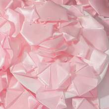 100pcs Semi-Finished Handmade Satin Rose Petals, Suitable For DIY Eternal Rose Bouquets, Reduce Handmade Costs, Easy Assembly, Reduce Repetitive Labor, Improve Floral Production Efficiency, Perforated And Heat-Pressed Styles Randomly Shipped - Petal - View 11