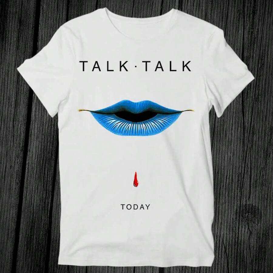 Talk Talk Today Rock Punk Vinyl T Shirt Unisex Adult Mens Womens Gift Cool Music Fashion Top Vintage Retro Tee G275 - White - View 1