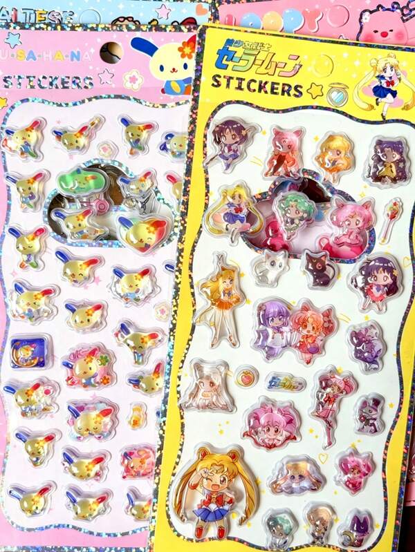 Colorful 3D Epoxy Resin Stickers, Cute Animal Patterns, Waterproof, Reusable, Repositionable And Self-Adhesive. High-Quality Resin Decals, Perfect For Decorating Smartphones, Phone Cases, Laptops, Tablets And Stationery (Notebooks, Planners, Journals, Scrapbooks). Suitable For Mugs, Tumblers And Refrigerators; Ideal For DIY Projects And Gift Wrapping. Perfect Choice For Animal Lovers
