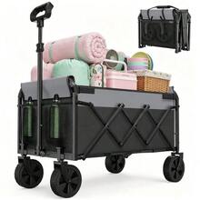 Mini Folding Bollerwagen Small 100KG - Black - View 1