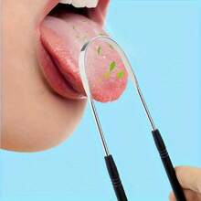 1-Piece Reusable Stainless Steel Licking Board, Comfortable Grip Oral Care Set, Licking Board Cleaner - Green - View 8