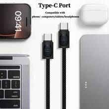 ASUS USB-C 至 USB-C Keychain Short Cable – 8-Inch Braided Emergency Charger with Zinc Alloy Metal Housing – Compact USB-C Cable for MacBook, iPhone 17 Pro Max, Android – Sleek Gift-Ready Design - 黑色 - 查看 6