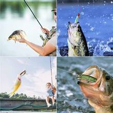 Kit de Señuelos de Pesca, 101 Piezas Cebo Duro Artificial con Ganchos Gusanos Larvas Bichos Sábalos Gusanos de Cola y Cajas, Cebo de Agua Dulce para Lubina, Accesorios de Pesca para el mar - Multicolor - Ver 6