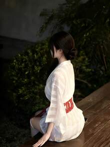 1件復古風格修復長尾漢服宮廷風民族服飾套裝連身裙，Cosplay服裝 白色 - 白色 - 查看 5