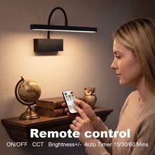 wamblz 15.75 Inch Wireless Rechargeable Remote Control Lighting, 3 Color Adjustable, Timer Function, USB-C 5V Art Lighting, Suitable For Painting, Display, Wall, Artwork, Gallery - Star - View 6