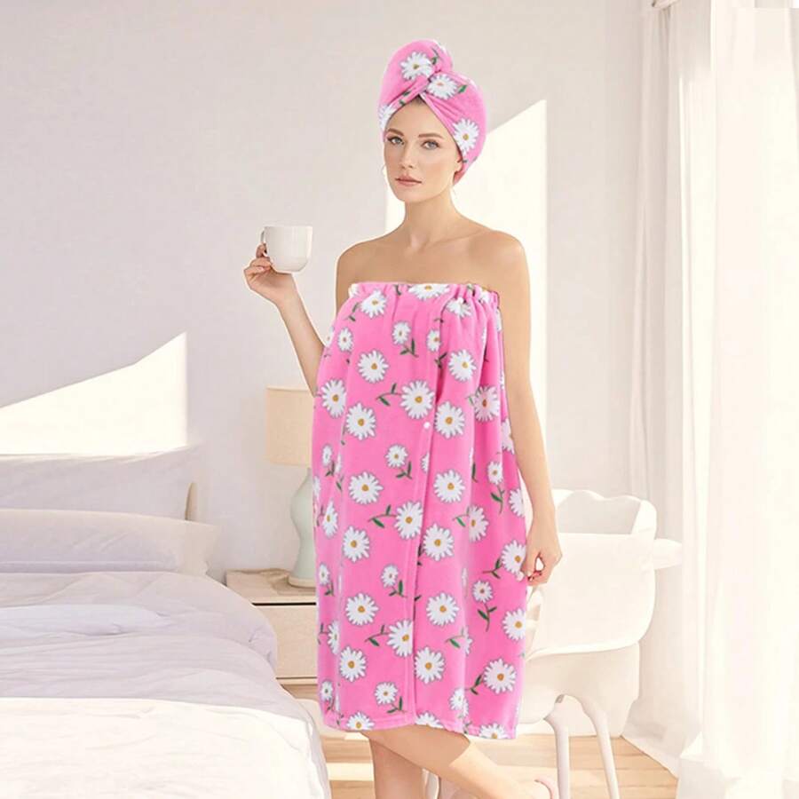 Towel & Bath Towel Sets - Rose Red - View 1