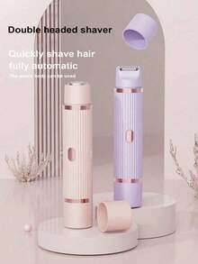Electric Shaver Portable Unisex Electric Trimmer Hair Removal Device For Private Parts And Full Body Rechargeable - Multicolor - View 2