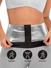 Women Exercise & Fitness Belt - Silver - View 2