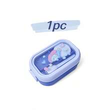 1 pieza Fiambrera apilable y linda con utensilios, caja bento a prueba de fugas, adecuada para comida para llevar, trabajo, picnic, uso escolar de estudiantes, esencial para la vuelta a la escuela - Multicolor - Ver 15
