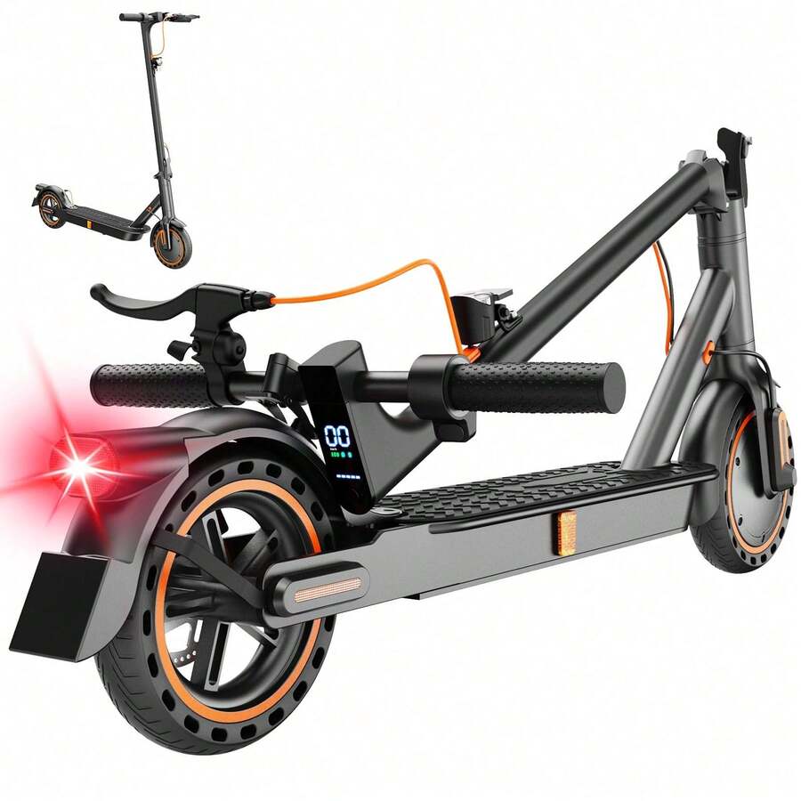TODIMART T3ABE Electric Scooter For Adults, 350W Front Motor, Maximum Range 30km, Three Gears For Most Traffic Conditions, Mobile App Available To Check Vehicle Status At Any Time - Black ABE - View 1