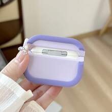 Kompatibel mit 4, Air Pro/Pro 2, AirPro 3 Kopfhörer Schutzhülle, Farbblock Silikon Kopfhörer Hülle Design, Vollschutz - Verschiedenfarbig - Übersicht 13