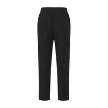 Solid Color Short Sleeve Top And Pants Scrub Uniform Matte Set, Women's Notch V-Neck Short Sleeve Scrub Top And Drawstring Pants Set, Basic Scrub Uniform - Black - View 7