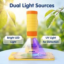 3-In-1 Handheld Portable Microscope Specially Designed For Kids, 60-120X Zoom STEM Educational Toy With Desktop Base & Phone Clip, Explore Micro World Of Outdoor Plants And Insects, Perfect Birthday & Christmas Gift For Boys Girls - Multicolor - View 4