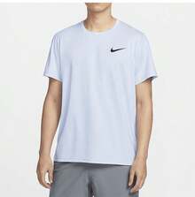 Nike Pro Dri-FIT 男款親膚透氣訓練休閒運動短袖上衣 CZ1182-479 - 淺藍色 - 查看 1
