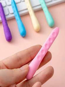 5pcs Ergonomic Grip Eraser Sticks Set Triangular Anti-Slip Precision Erasing For Sketching Artists ,Office Supplies,Back-To-School Supplies - Ergonomic Eraser - View 5