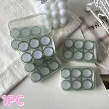 eyekan Portable Contact Lens Case Set 3 Pairs, Contact Lens Storage Box, Mini Travel Eye Care Kit, Colored Transparent Lens Organizer, Cute Daily Use Cosmetic Lens Container, Compact Lens Care Kit - View 10