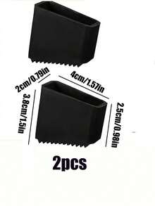 2/4pcs Non-Slip Rubber Ladder Feet Pads - Universal Replacement Anti-Slip Pads With Textured Toe Design (Black/Red/Grey/Blue), Ladder Safety Accessories, Suitable For Various Indoor/Outdoor Uses, Home/Office/Construction Site - Multicolor - View 14